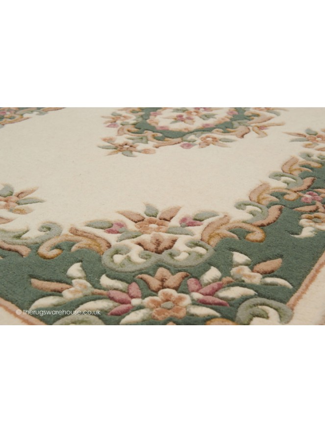 Royal Ivory Green Rug - 4