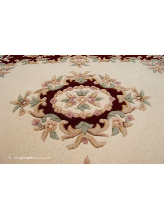 Royal Ivory Red Rug - 5