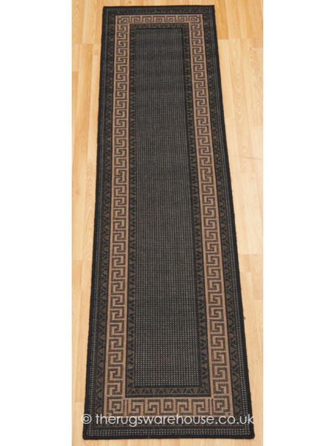 Greek Key Black Runner - 3