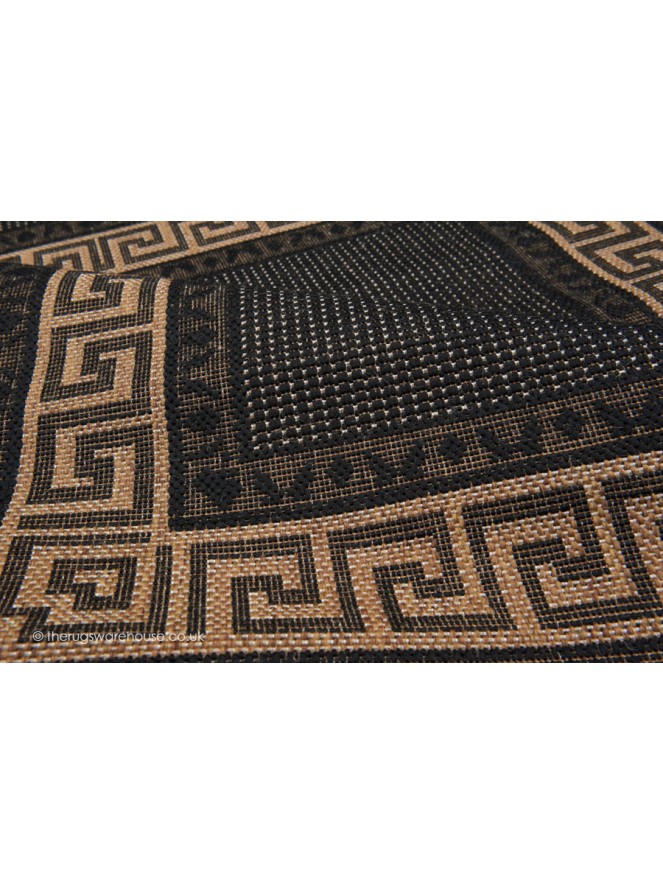 Greek Key Black Rug - 5