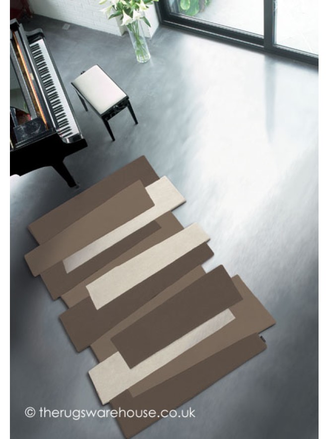 Pebble Steps Beige Rug - 2