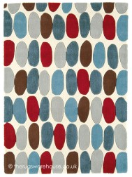 Sofia Red Teal Rug - Thumbnail - 6