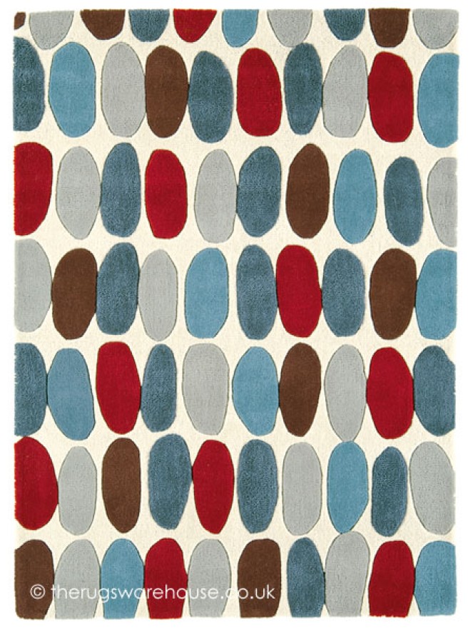 Sofia Red Teal Rug - 6