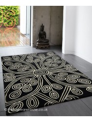 Kaya Black Rug - Thumbnail - 2