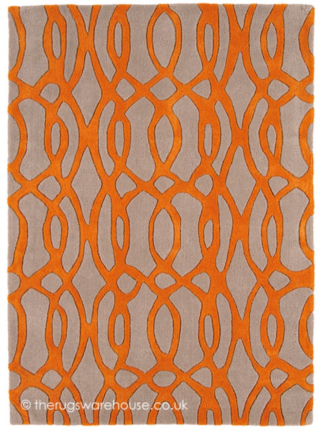 Wire Orange Rug - 7