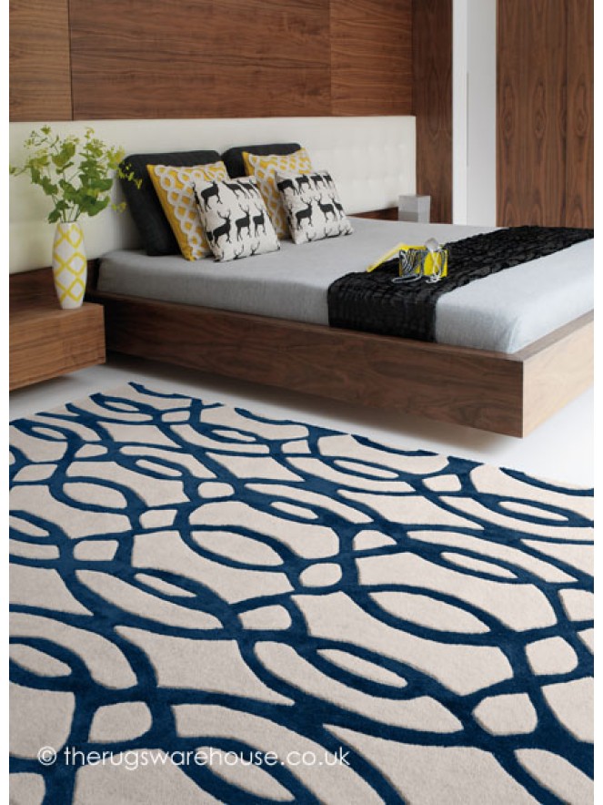 Wire Blue Rug - 2