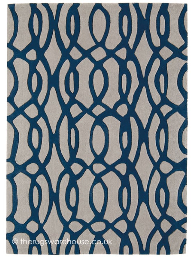 Wire Blue Rug - 7