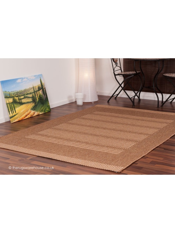 Finca Stripes Brown Rug - 2