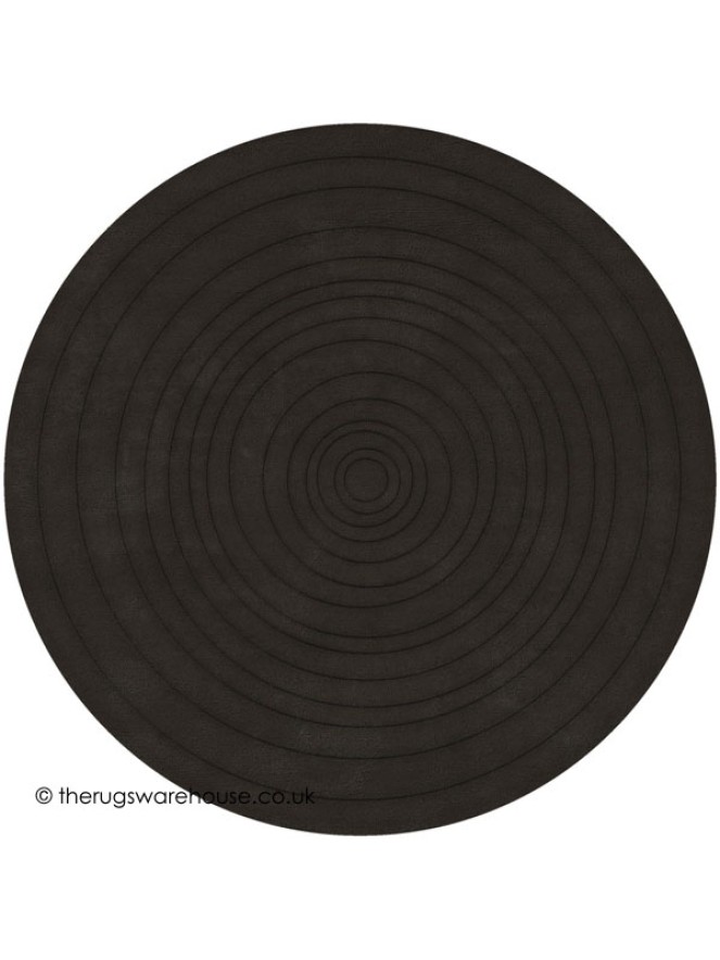 Eden Dark Grey Circle Rug - 4