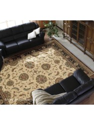 Patina Ivory Black Rug - Thumbnail - 3