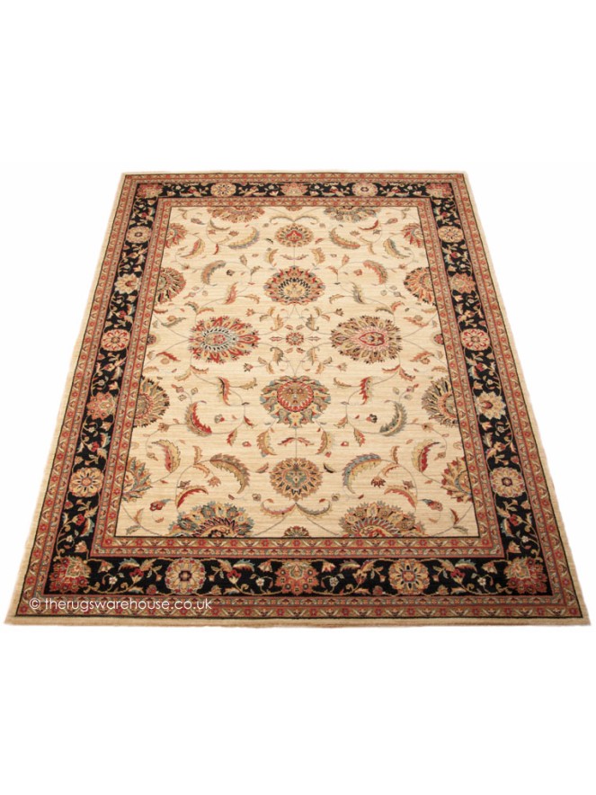 Patina Ivory Black Rug - 7