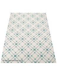 Linear Turquoise Rug - Thumbnail - 6