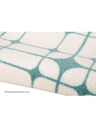 Linear Turquoise Rug - Thumbnail - 4