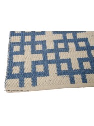 Indigo Maze Rug - Thumbnail - 3