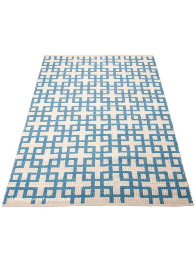 Indigo Maze Rug - 6