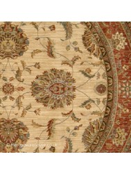 Patina Ivory Terra Circle Rug - Thumbnail - 3