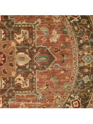 Shivaz Rust Circle Rug - Thumbnail - 3