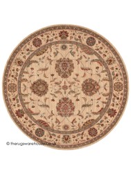 Patina Beige Circle Rug - Thumbnail - 4