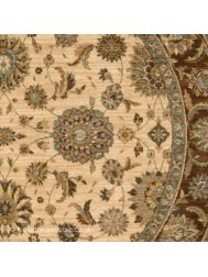 Tigris Beige Circle Rug - Thumbnail - 3