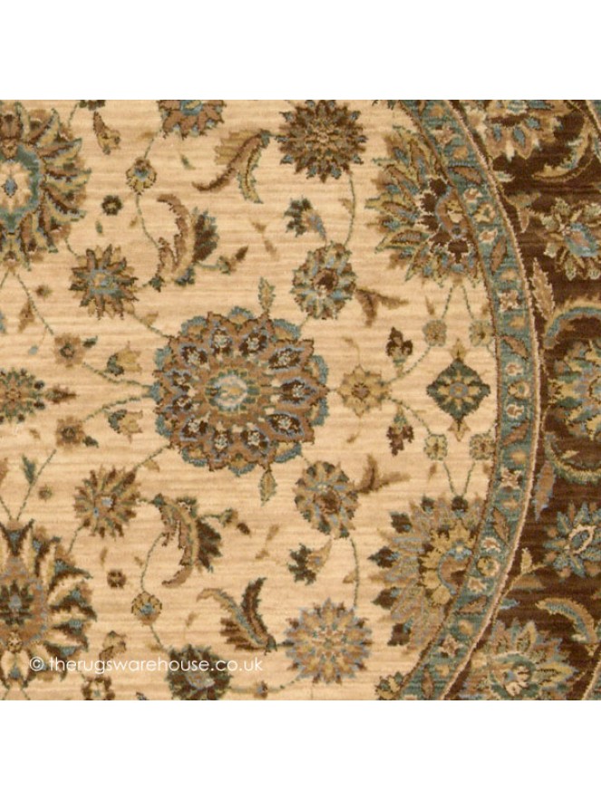 Tigris Beige Circle Rug - 3