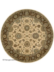 Tigris Beige Circle Rug - Thumbnail - 4