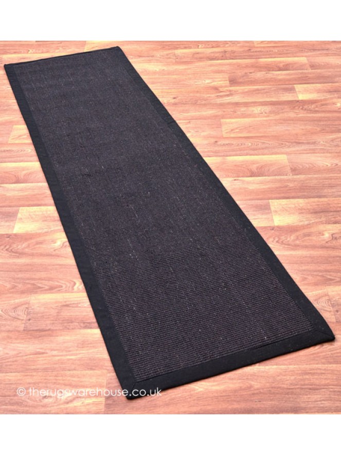 Sisal Black Runner - 2