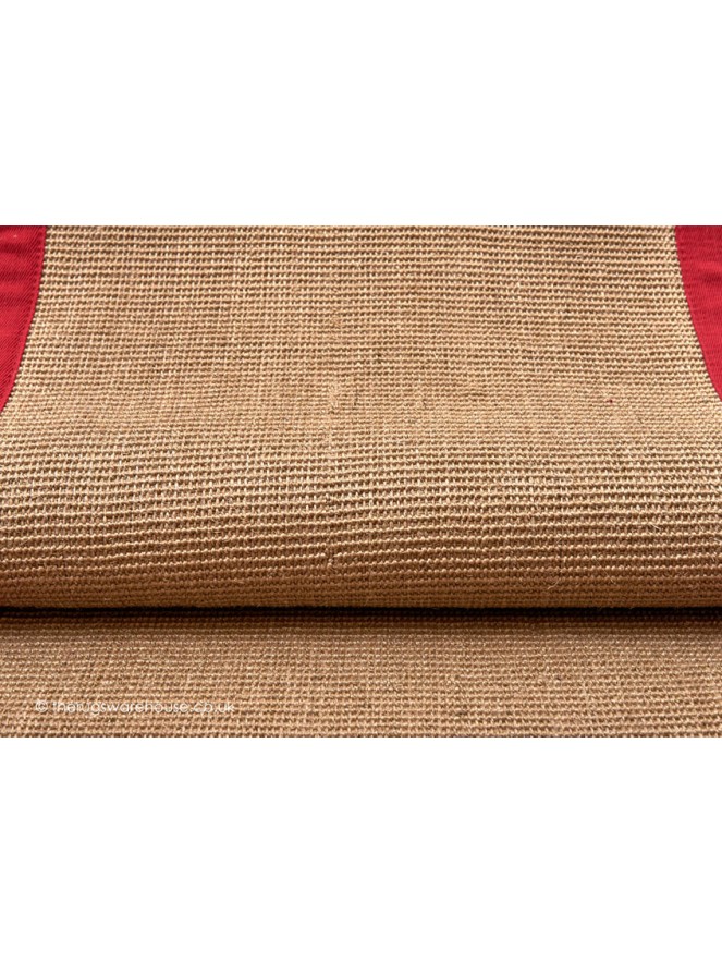 Sisal Linen Red Runner - 5