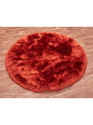 Plush Rust Circle Rug - Thumbnail - 2