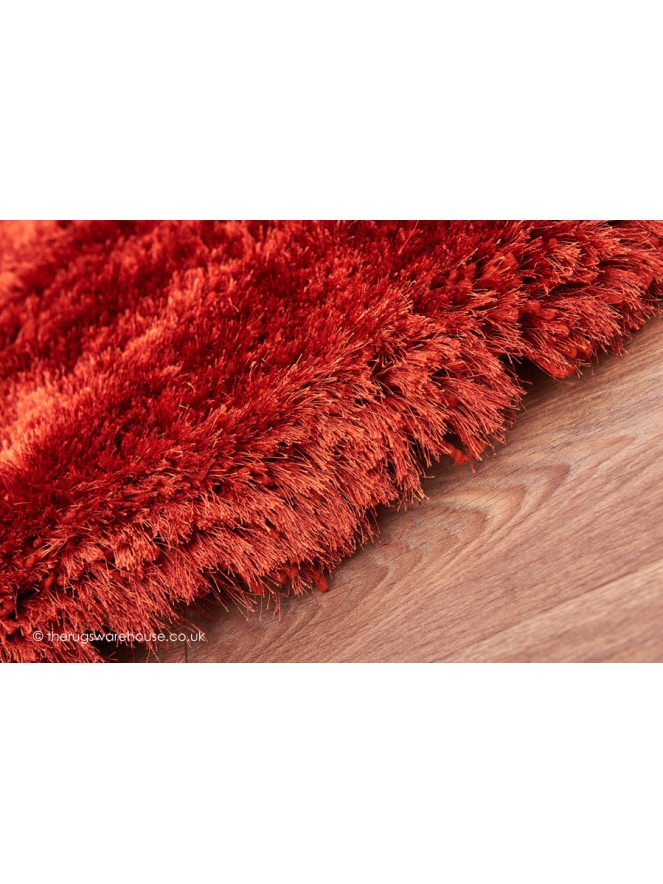 Plush Rust Circle Rug - 3