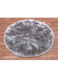 Plush Silver Circle Rug - Thumbnail - 2