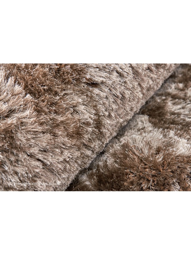 Plush Taupe Circle Rug - 4