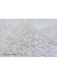 Plush White Circle Rug - Thumbnail - 5