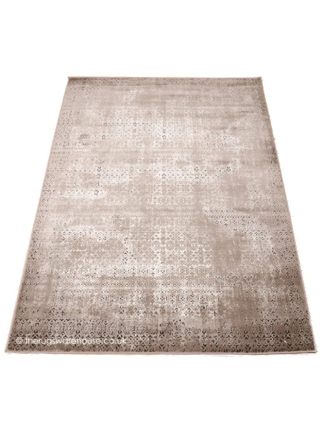 Patch Stripes Beige Rug - 6