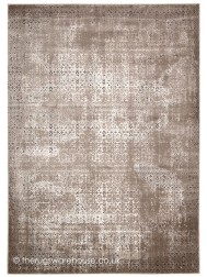 Patch Stripes Beige Rug - Thumbnail - 7