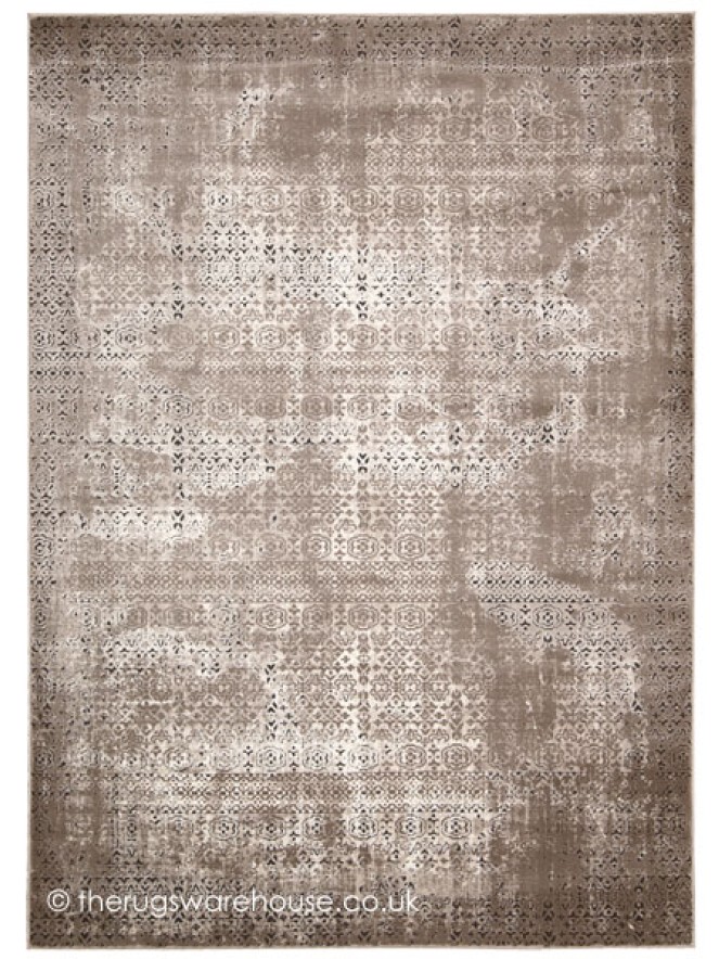 Patch Stripes Beige Rug - 7