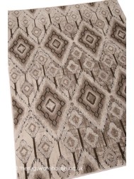 Rhombus Beige Rug - Thumbnail - 4