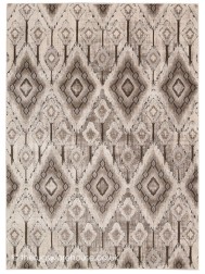 Rhombus Beige Rug - Thumbnail - 6