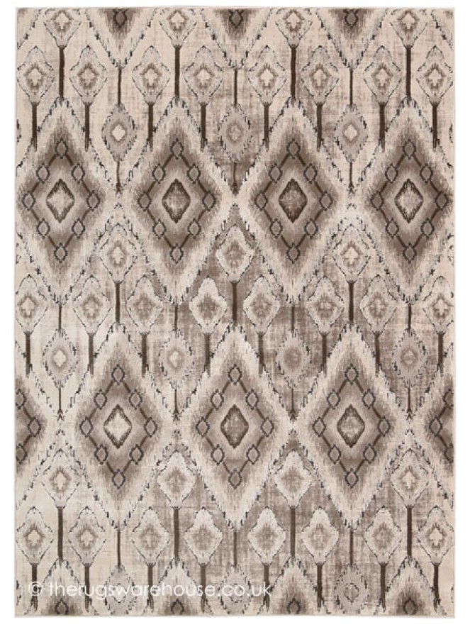 Rhombus Beige Rug - 6