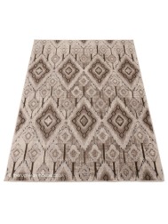 Rhombus Beige Rug - Thumbnail - 5