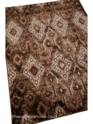 Rhombus Brown Rug - Thumbnail - 5