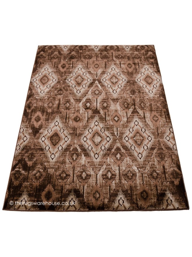 Rhombus Brown Rug - 6