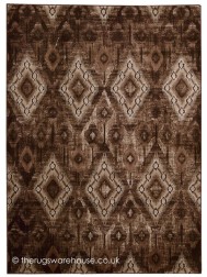 Rhombus Brown Rug - Thumbnail - 7