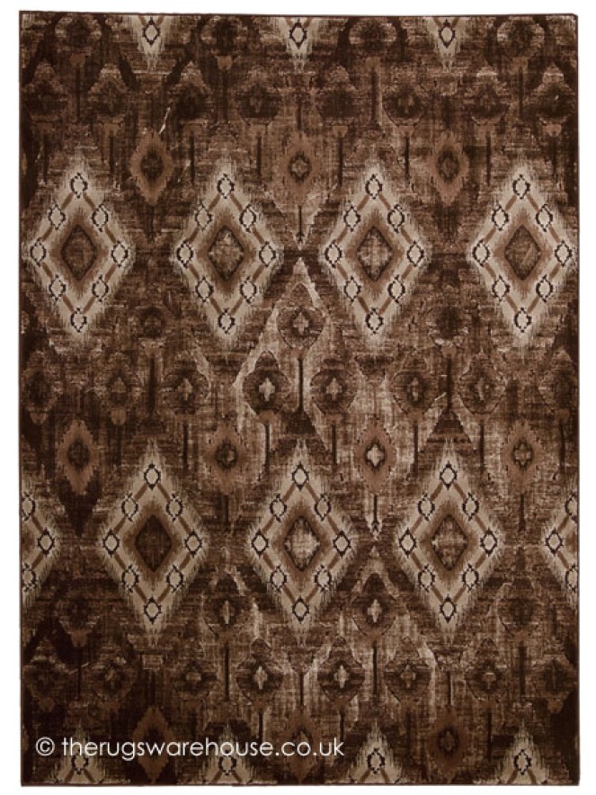 Rhombus Brown Rug - 7