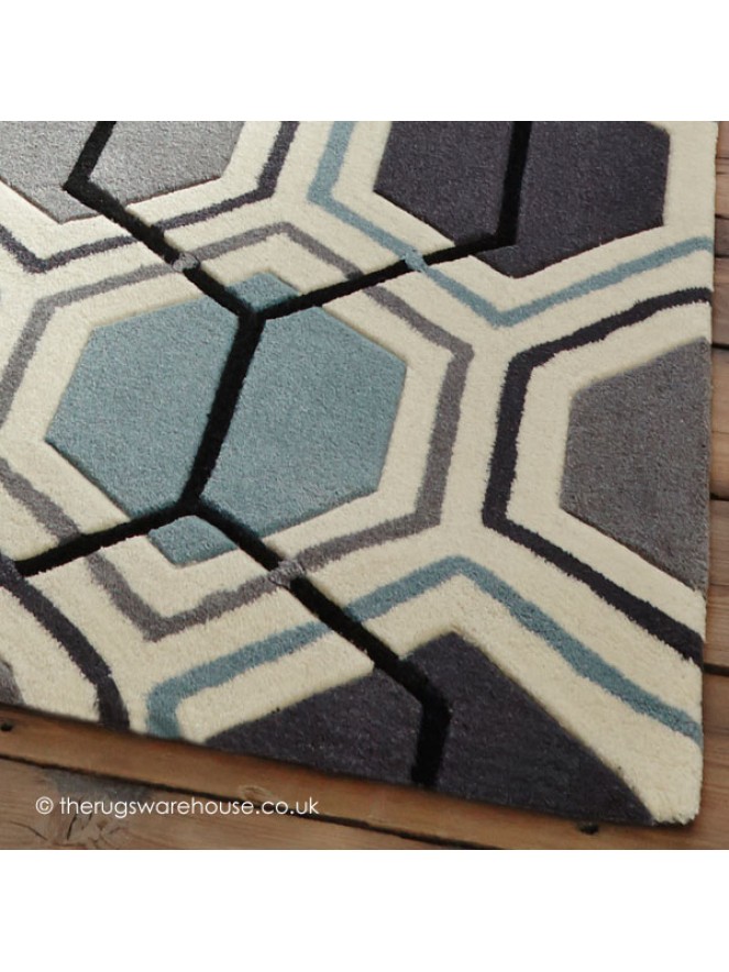 Aimo Grey Blue Rug - 3