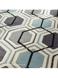 Aimo Grey Blue Rug - Thumbnail - 5