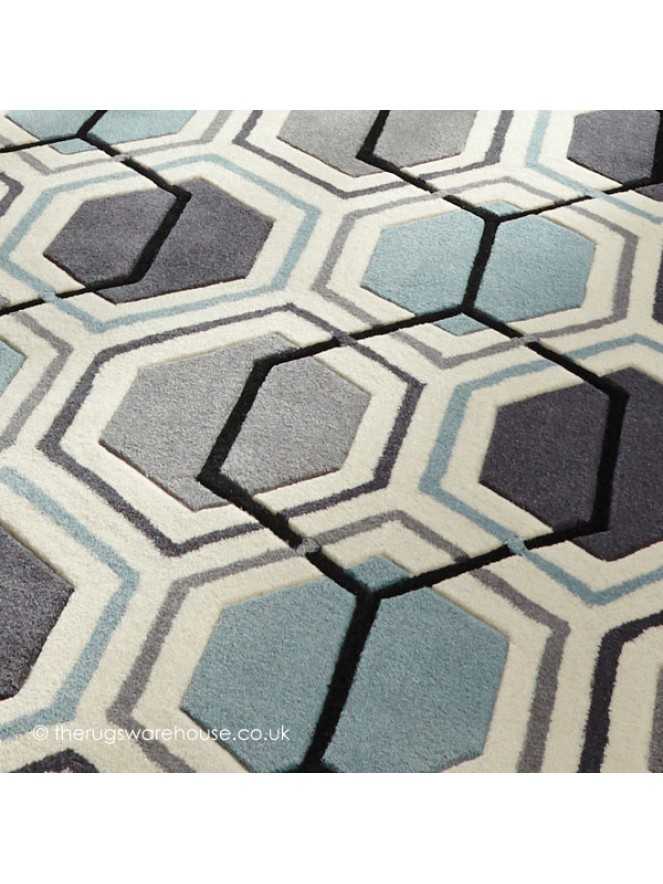 Aimo Grey Blue Rug - 5