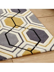 Aimo Grey Yellow Rug - Thumbnail - 4