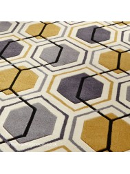 Aimo Grey Yellow Rug - Thumbnail - 5