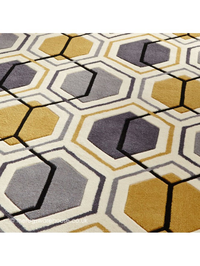 Aimo Grey Yellow Rug - 5