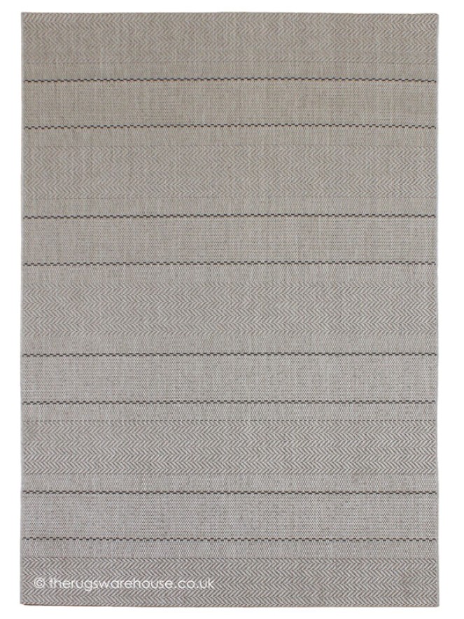 Patio Beige Stripe Rug - 5